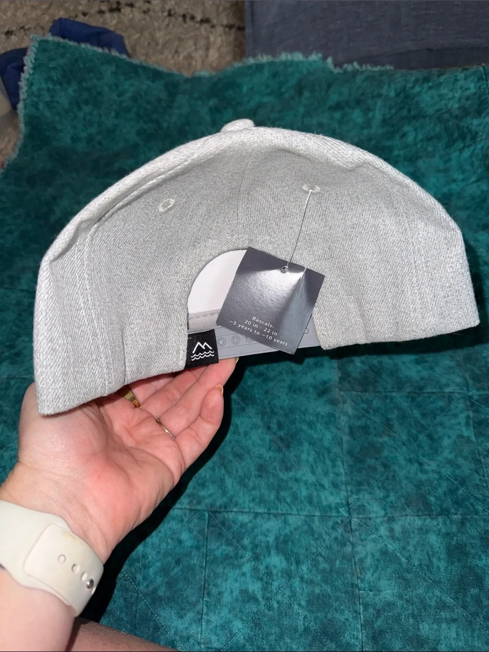 Youth Two-Tone Gray & Tan Snapback Hat